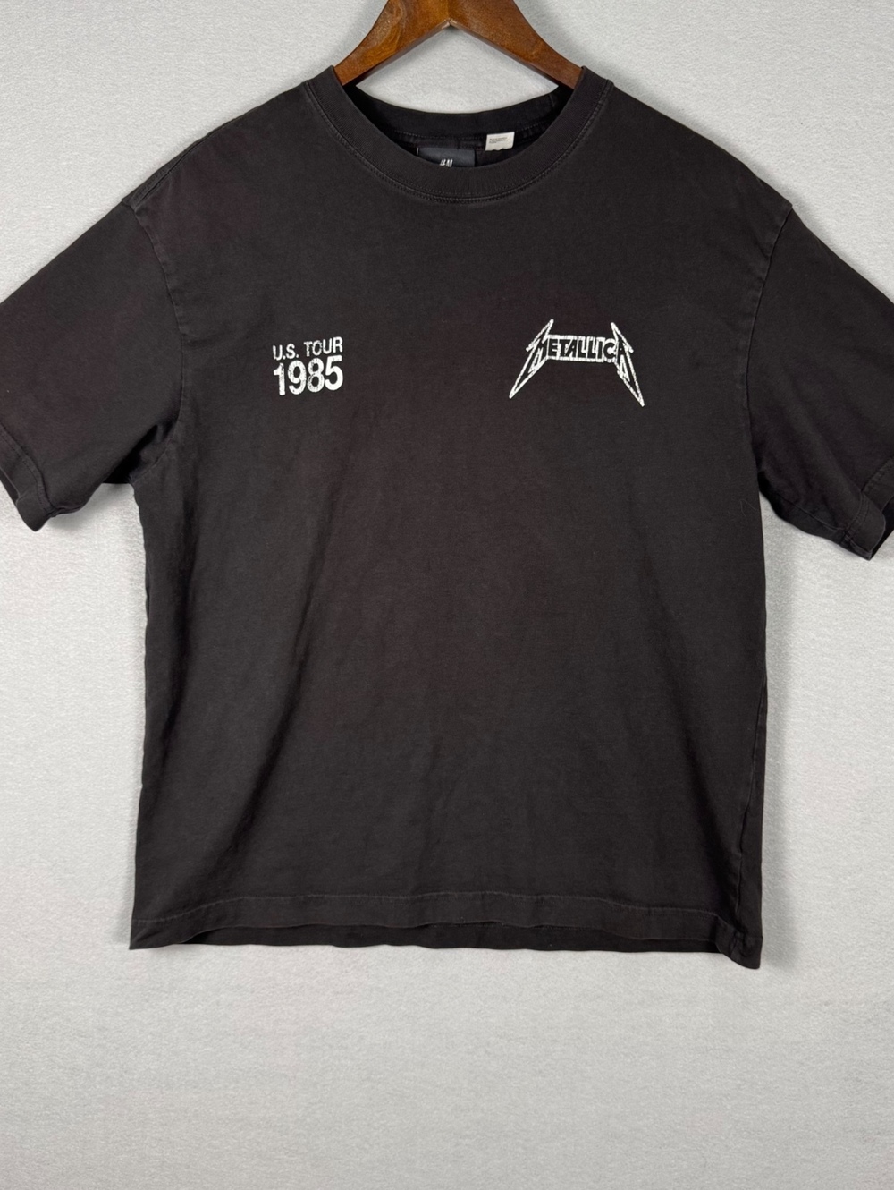 H&M Metallica Men's M Relaxed Fit Graphic T-Shirt Black